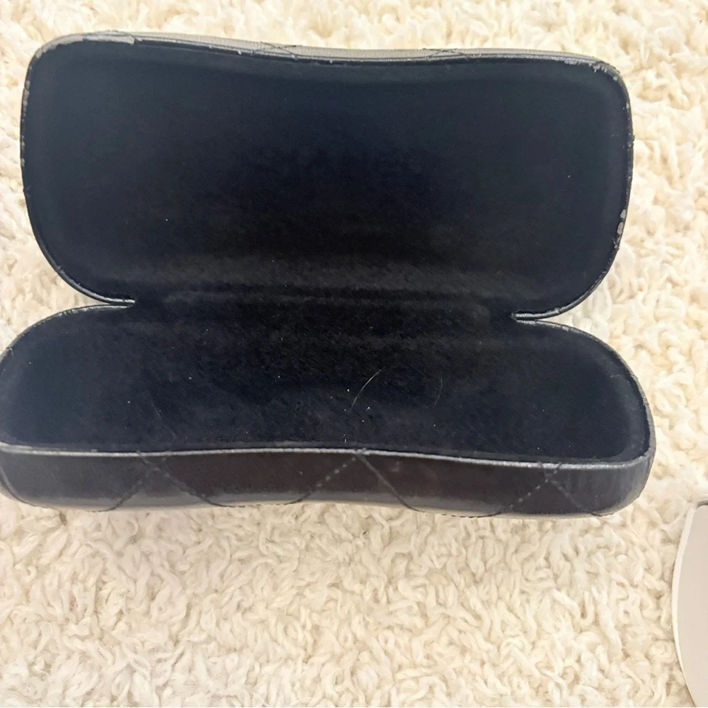 CHANEL Michael Kors YSL‎ Black Quilted Glasses Cases Lot of 4